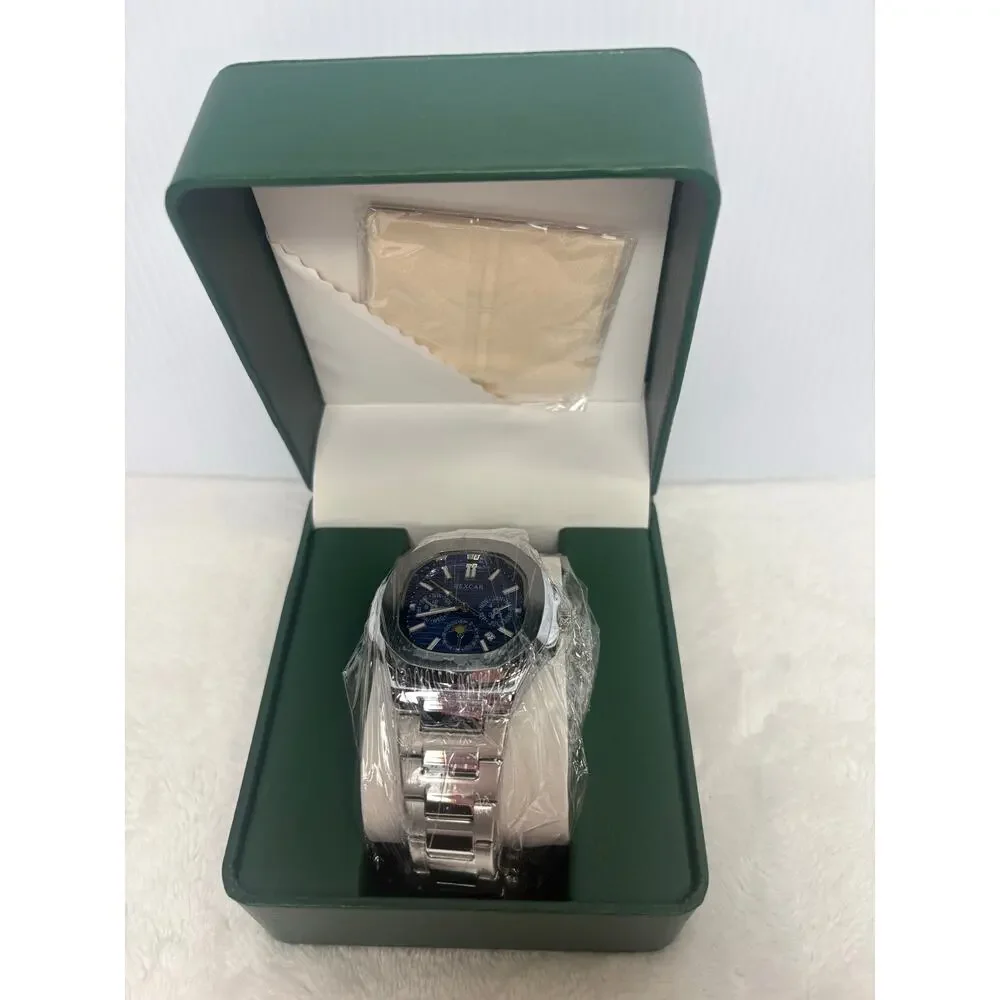 New Dexcar Men's Stainless Steel Watch - Silver & Blue